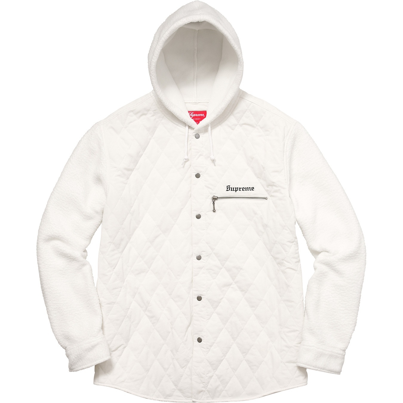 Hooded Fleece Nylon Shirt view 5